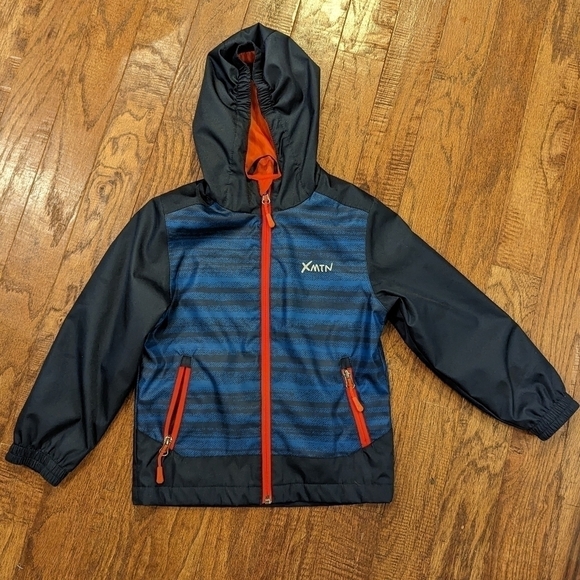 Fleece lined jacket Light Rain Jacket, XMTN Boys Size 4/5 - Picture 3 of 6